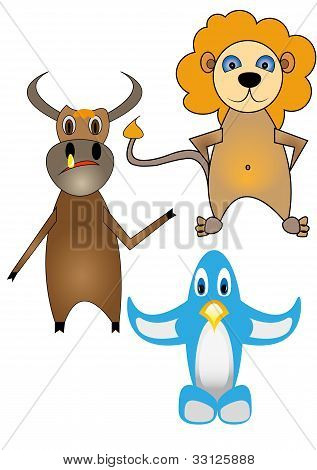 Dessins illustrant d'enfants des animaux
