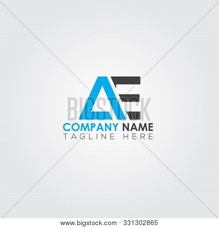 Ae Font Type Logo Template. Ae Logo Vector. Letter Ae Logo. Corporate Brand Logo. Sign Logo. Sign & 