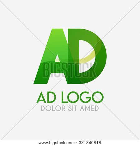The Ad Logo With Striking Colors And Gradations, Modern And Simple For Industrial, Retail, Business,