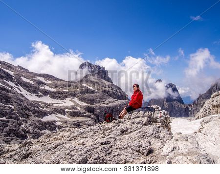 Altipiano Delle Pale Di San Martino In The Dolomites Mountains Of Northern Italy