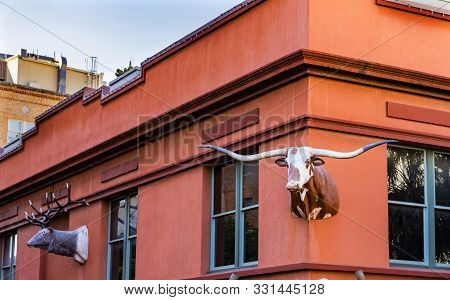 San Antonio, Texas, United States - October 6, 2019 Buckhorn Saloon And Restaurant San Antonio Texas