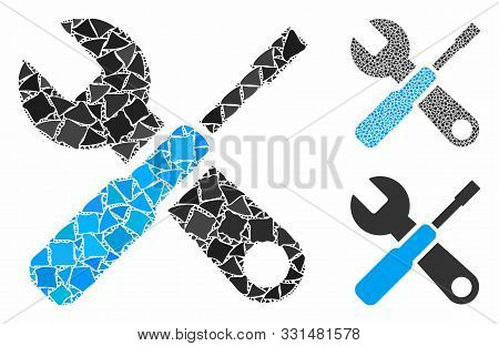 Tuning Tools Composition Of Rugged Items In Variable Sizes And Shades, Based On Tuning Tools Icon. V