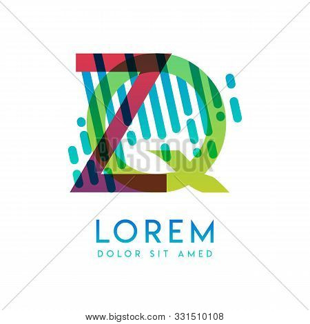Zq Logo With The Theme Of Galaxy Speed And Style That Is Suitable For Creative And Business Industri