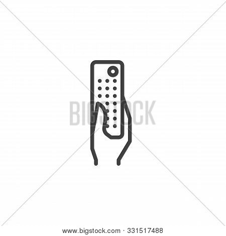 Remote Control Icon With Hand
