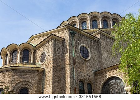 Sofia, Bulgaria- 30 April 2015: View Of The Saint Nedelya Church, Eastern Orthodox Church The Capita