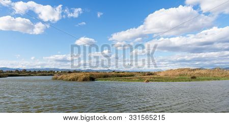 View Of Delte Of Llobregat, Pond View. Barcelona.catalonia.spain