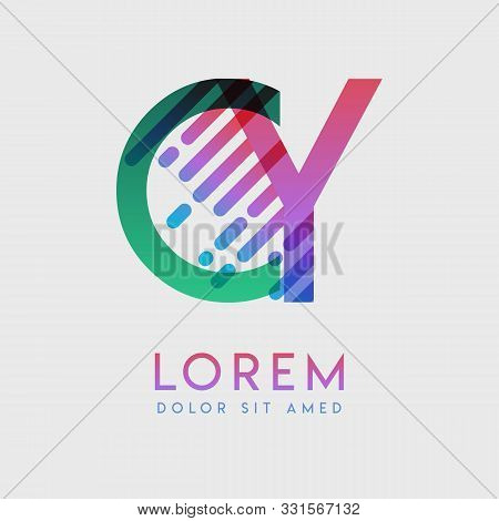 Cy Logo With The Theme Of Galaxy Speed And Style That Is Suitable For Creative And Business Industri