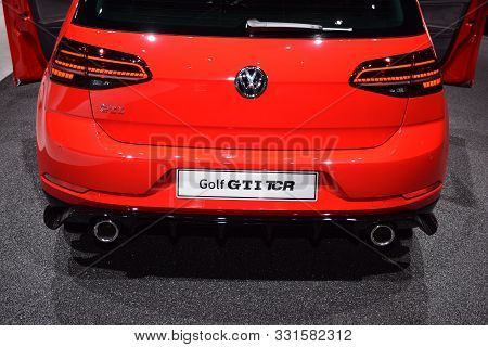 Geneva, Switzerland - March 04, 2019: Volkswagen Gti Tcr At 89Th Gims