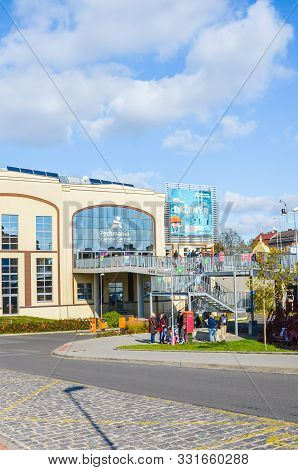 Pilsen, Czechia - Oct 28, 2019: Areal Of Techmania Science Center In Plzen, Czech Republic. Exhibiti