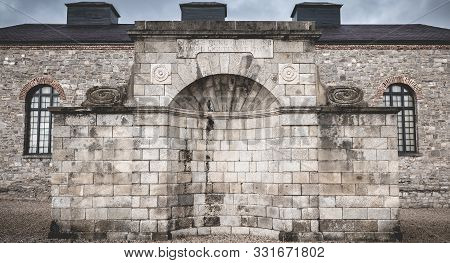 Architectural Detail Of The National Museum Of Ireland  In Dublin, Ireland