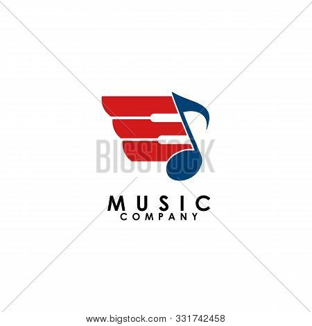 Music Logo Template, Play Design Vector Icon Illustration