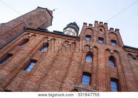 Gothic Mariacka Gate In Gdansk