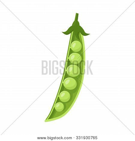 Vector Design Of Pod And Peas Icon. Web Element Of Pod And Legume Stock Symbol For Web.