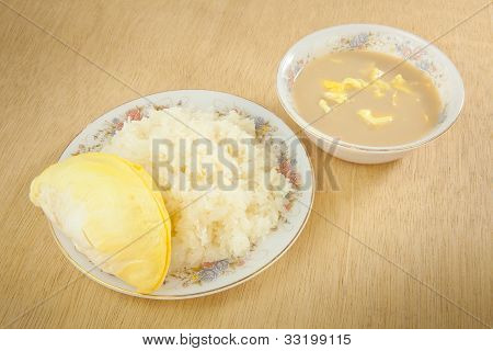 Durian lepkavá rýže