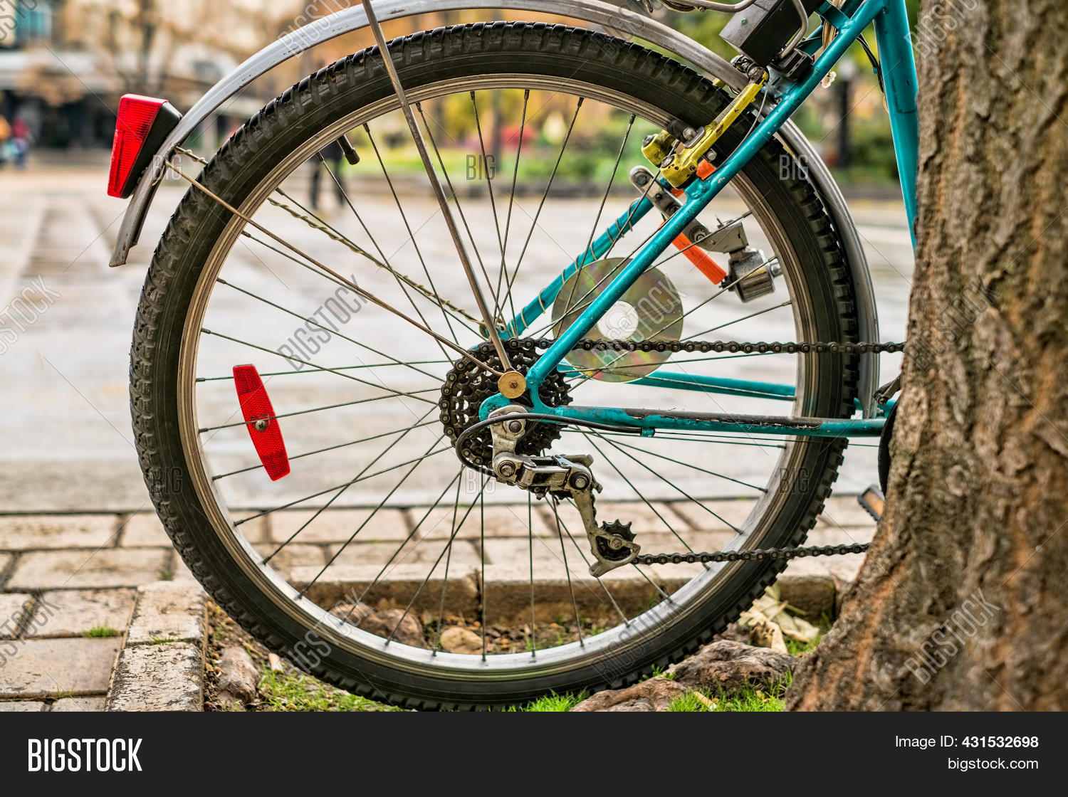 Rear Wheel City Bike Image & Photo (Free Trial) Bigstock