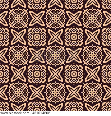 Seamless Background Ornament. Pattern Decorative Design Ready For Print