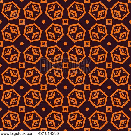 Seamless Background Ornament. Pattern Decorative Design Ready For Print