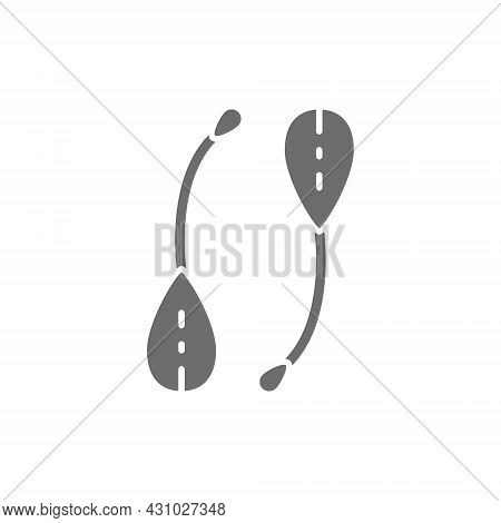 Capers, Grey Icon. Isolated On White Background