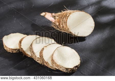 Malanga Edible Tuber - Root Of The Plant Called Colocasia Esculenta