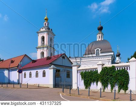 Moscow Orthodox Church, View Of The Church Of Nicholas The Wonderworker In Pokrovskoye, Landmark, 17