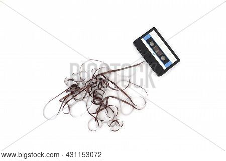 This Shows A Well Known Problem With The Old Fashioned Compact Cassettes: The Tape Used To Come Out,