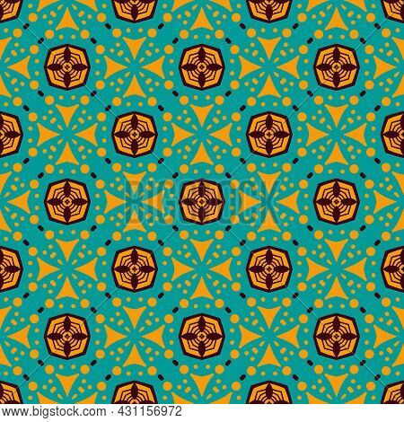 Pattern Background Ornament. Seamless Decorative Design Ready For Print