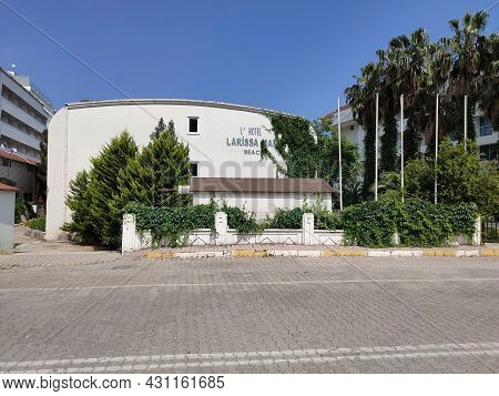 Beldibi, Kemer, Antalya, Turkey - May 11, 2021: Larissa Hotel Beldibi 4