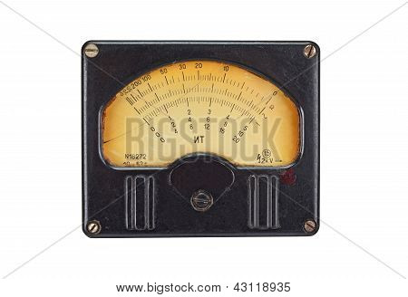 Vintage antik voltmeter