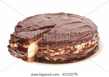 Cake on a white background