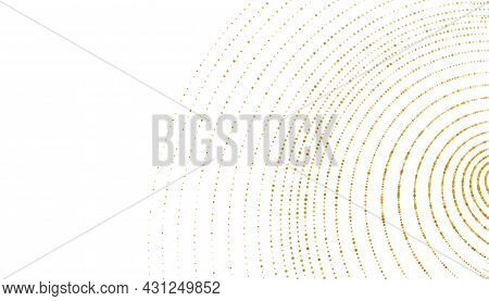 Golden Sparkle Halftone Swirl Pattern Background Vector Design Illustration