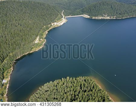 Aerial View Of Golyam Beglik Reservoir, Pazardzhik Region, Bulgaria