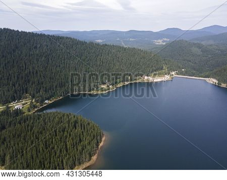 Aerial View Of Golyam Beglik Reservoir, Pazardzhik Region, Bulgaria