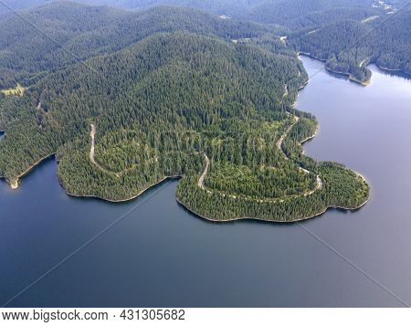 Aerial View Of Golyam Beglik Reservoir, Pazardzhik Region, Bulgaria