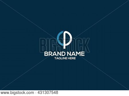 Cp Letter Logo Design And Minimalist Cp Letter Logo