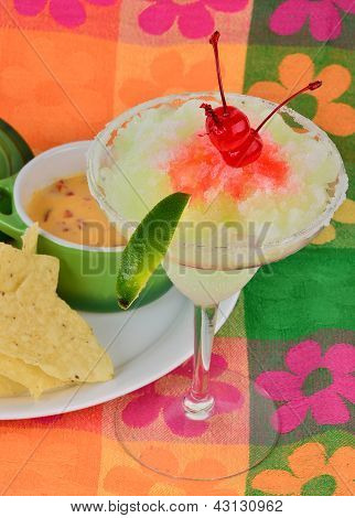 Baharatlı Peynir Dip ile Margarita