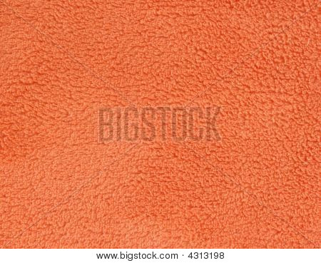 Oranžový froté ručník detail