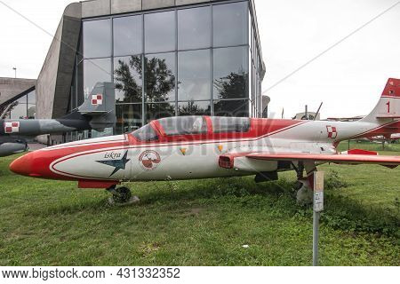 Polish Jet Trainer Ts-11 Iskra Exhibited At The Aviation Museum In Krakow, Poland