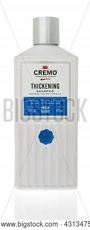 Winneconne, Wi -22 August 2021:  A Package Of Cremo Thickening Shampoo On An Isolated Background