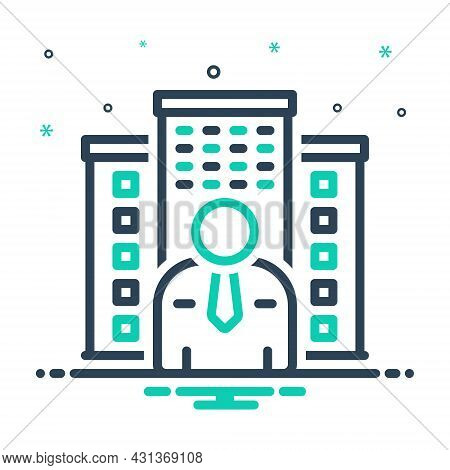 Mix Icon For Owner Holder Property Estate House Mortgage Apartment Master Proprietor Landlord