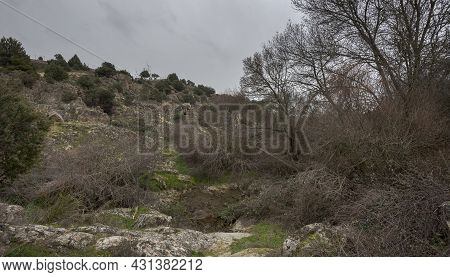Views Of The Manzanares River Along Its Course Through The Municipality Of Colmenar Viejo, In The Pr