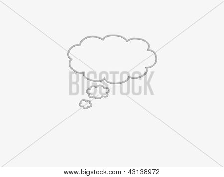 Gray comics balloon