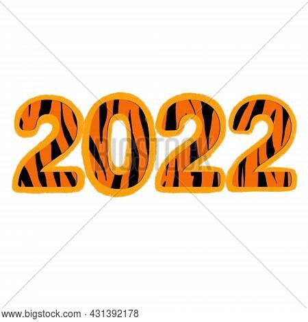 Happy New Year 2022 Text Design. Cover Of Business Diary For 2022with Wishes. Brochure Design Templa