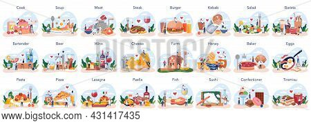 Big School Subject Or Educational Class Set.