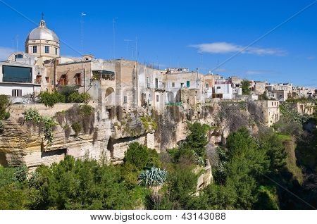 Vue panoramique de Massafra. Puglia. Sud de l'Italie.