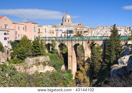Vue panoramique de Massafra. Puglia. Sud de l'Italie.