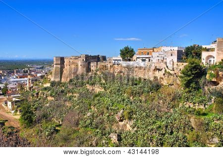 Vue panoramique de Massafra. Puglia. Sud de l'Italie.