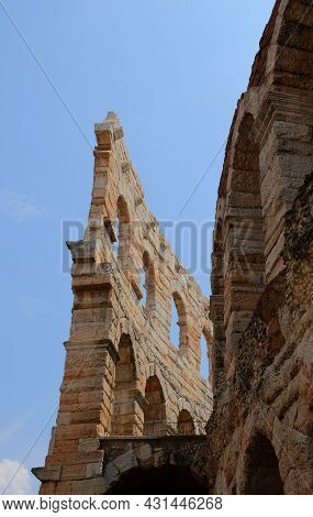 Wallpiece Of The Arena In Verona In Italy