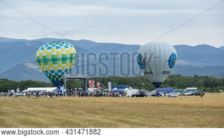 Stanesti, Gorj, Romania -  August 28, 2021:  General Image From The Air Rally, Stanesti Aerodrome, G