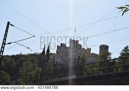 Stolzenfels, Germany - Sptember 21st 2020: Schloss Stolzenfels In Mittelrheintal Near Koblenz