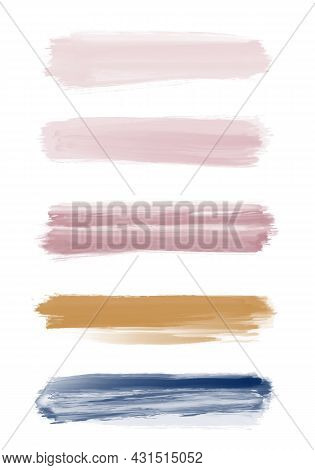 Colorful Digital Spot On Isolated White Background. Colored Abstract Sample. Hand Drawn Watercolour 